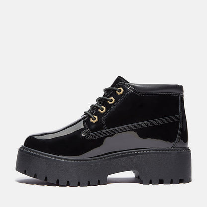 Women's Patent Leather Stone Street Platform Chukka